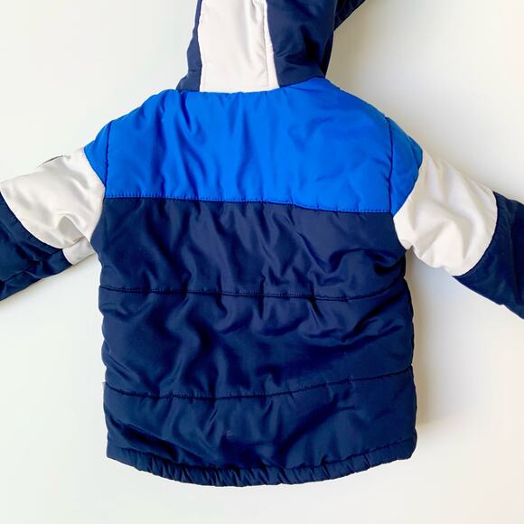 Rothschild Toddler boys Blue Green Navy Puffy Jacket 24M 2T - Picture 7 of 14
